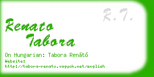 renato tabora business card